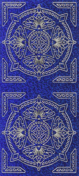 cl872hb Sticker Ornamente blau hologramm