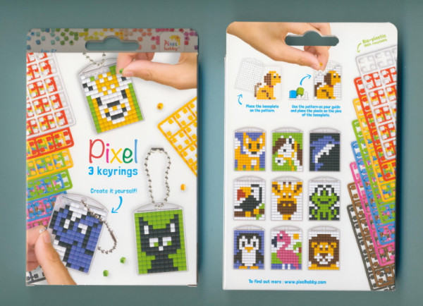 20130 Pixelhobby Medaillons Set Tiere 3