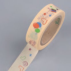 Creative Tape Happy Birthday creme 15mmx10m