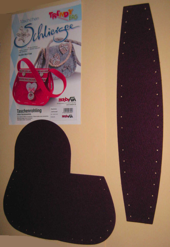 3435655 Bastelset Täschchen Schliersee burgund