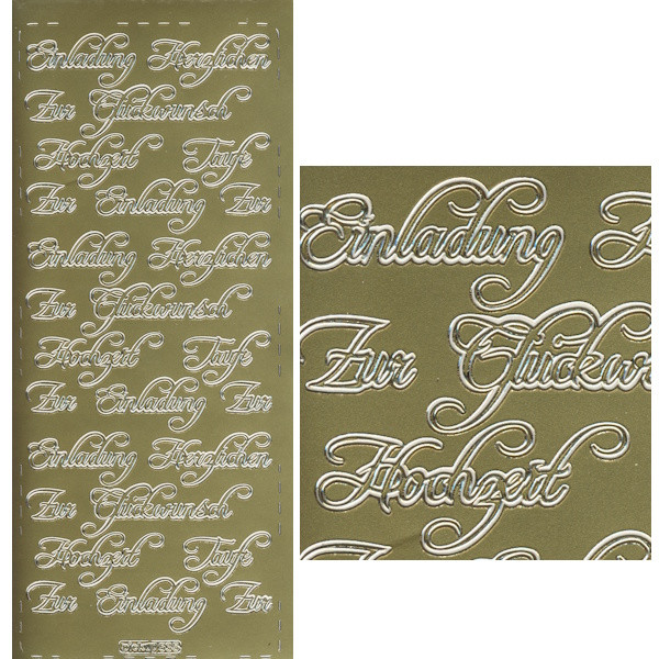 535g Sticker Anlässe 3 gold