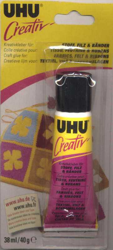 1947265 UHU Creativ Stoff Filz und Bänder Kleber 40g