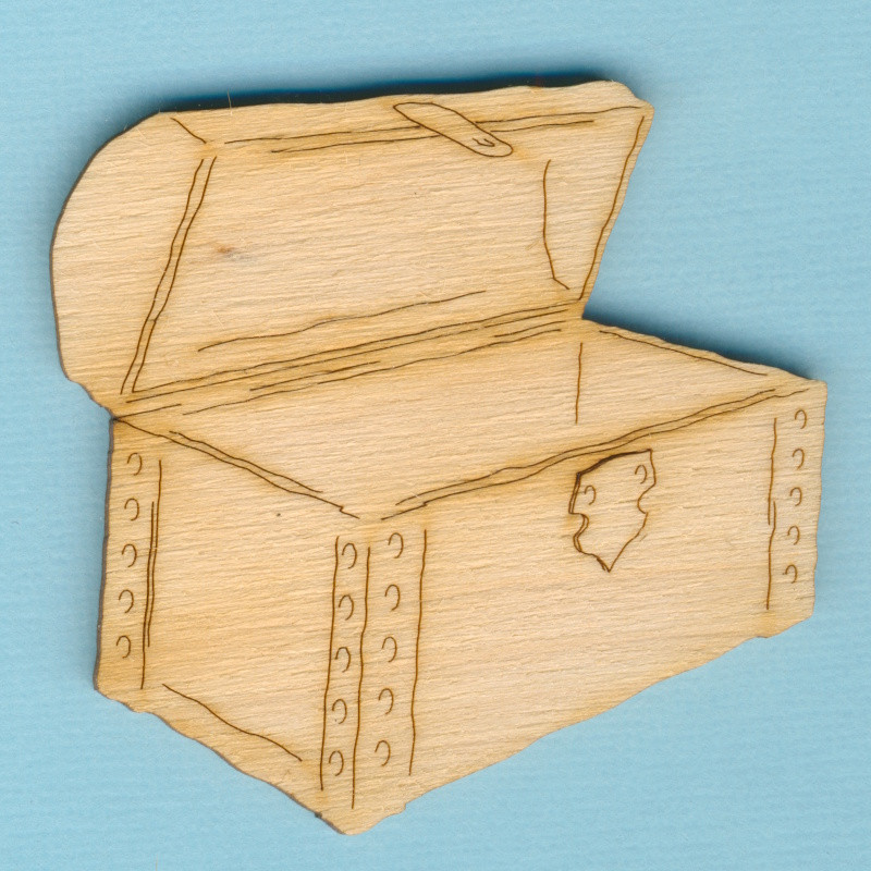 rih5306 Holz Deko Schatztruhe 6cm