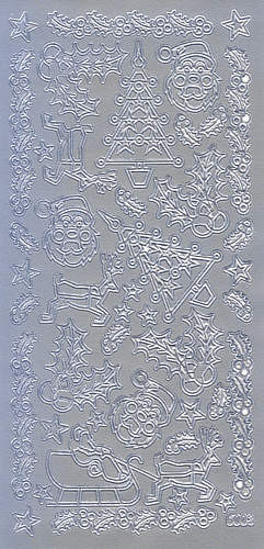mh6003s Sticker Santa Claus silber