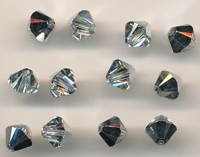 530106124 Swarovski Glasschliffperlen 6mm crystal CAL 12 Stück