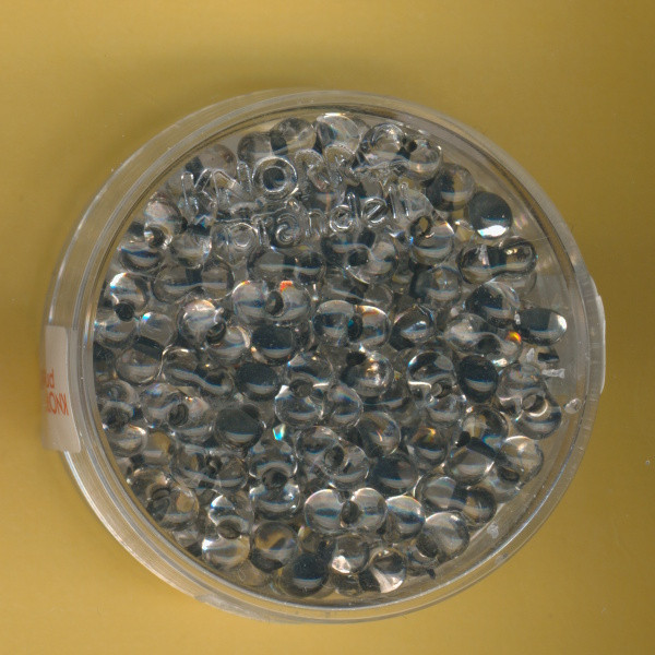 3119261 Farfalle Perlen 6,5x3,2mm kristall schwarz 15g