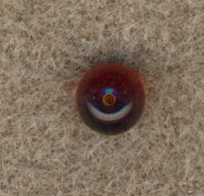 2228331 Glasschmuckperle 8mm rotbraun