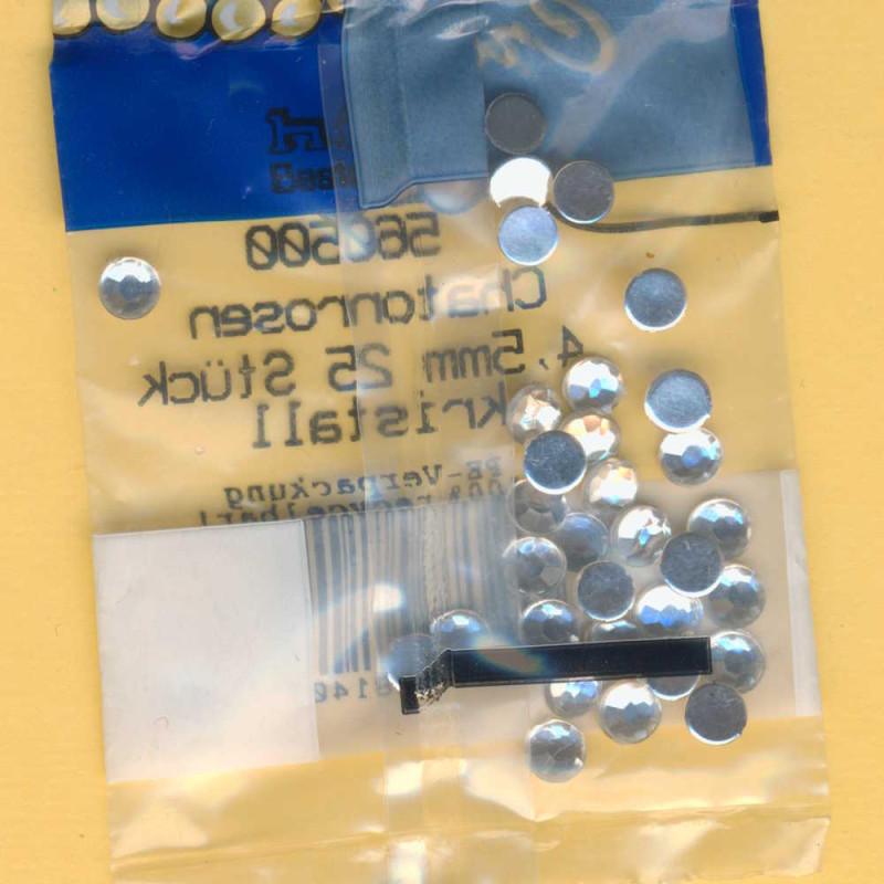 560500 Chatonrosen 4,5mm kristall 25 Stück