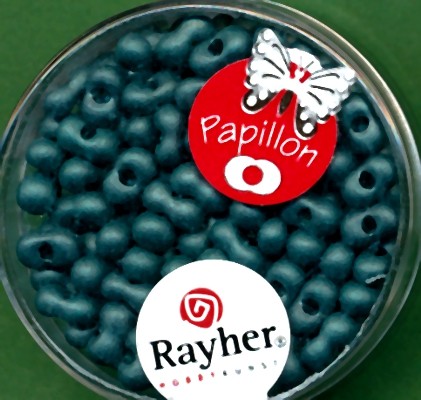 Papillon-Rocailles 3,2x6,5mm indisch türkis