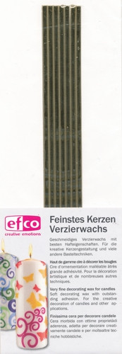 3525203 Wachs Flachstreifen 200 x 3mm gold 7 Stück