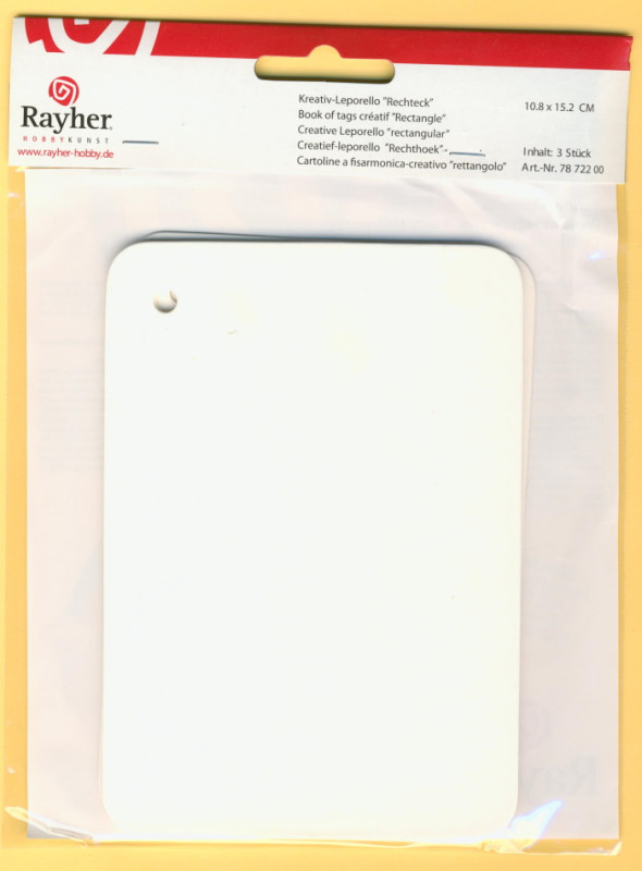 7872200 Kreativ Leporello Rechteck 10,8 x 15,2cm weiß 3 Stück