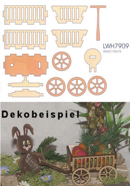 Holz-Deko Leiterwagen 9cm