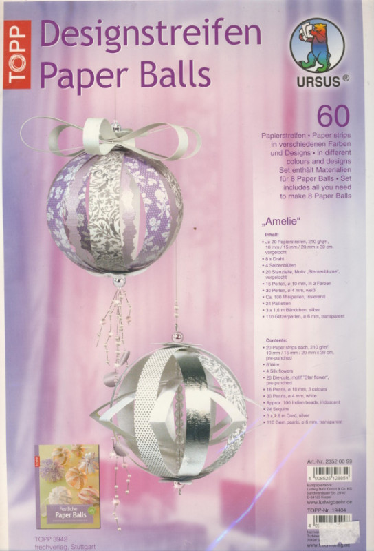 23520099 Paper Ball Set Amelie
