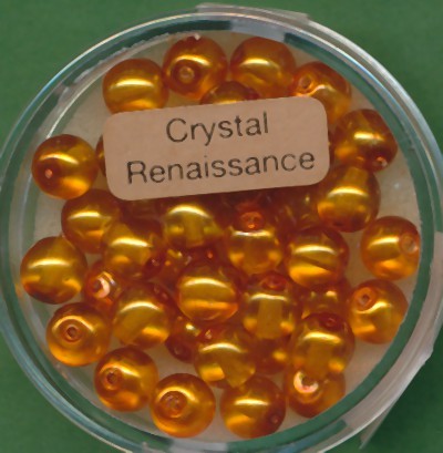 078006474 Crystal Renaissance Perlen 6mm hell orange 40 Stück