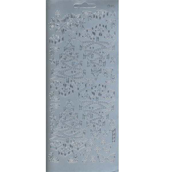 cl10s Sticker Lichterbaum silber