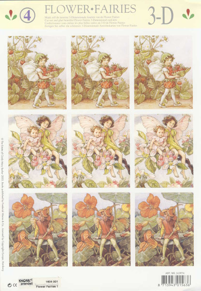 1604001 3D Motivbogen A4 Flower Fairies 1