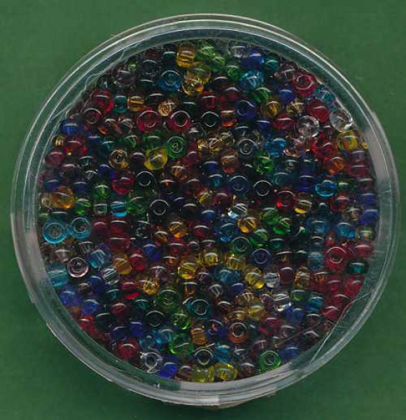 93304_Rocailles-2,6mm-transparent-Mix-17g