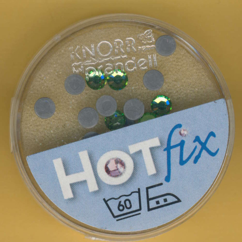 6163242 Hot Fix Strasssteine 4mm peridot 25 Stück