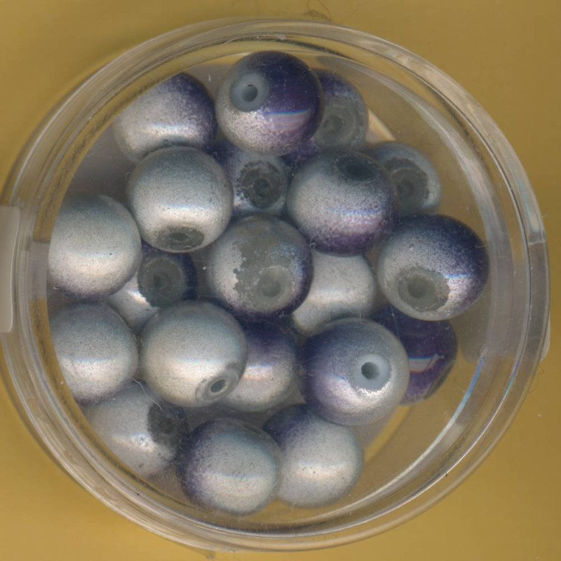 0733-08464 Miracle-Beads 8mm grau 20 Stück