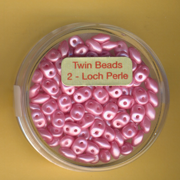 9673-05454 Super Duo Perlen 2,5x5mm rosa 8g in Dose