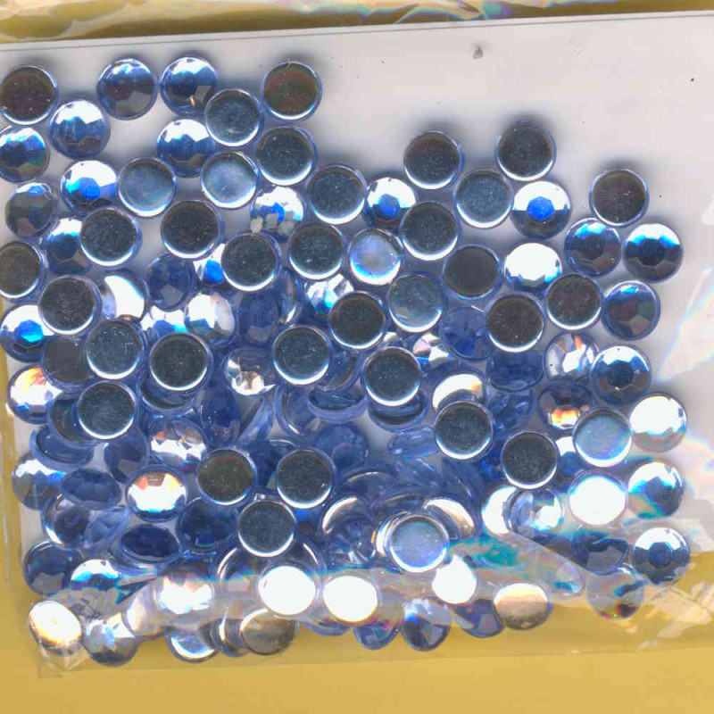 1469147 Schmucksteine Acryl 6mm hellblau 250 Stück