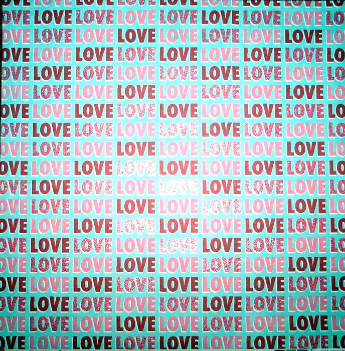 615569 Scrapbook Papier Love Glitter 30,5x30,5cm