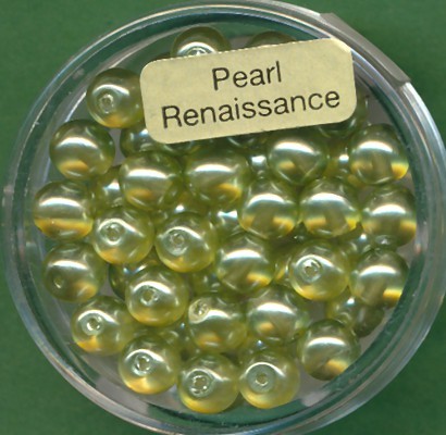 078006214 Crystal Renaissance Perlen 6mm hell oliv 40 Stück