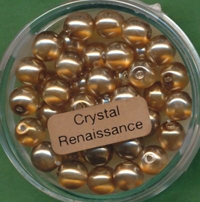 078006794 Crystal Renaissance Perlen 6mm braun 40 Stück