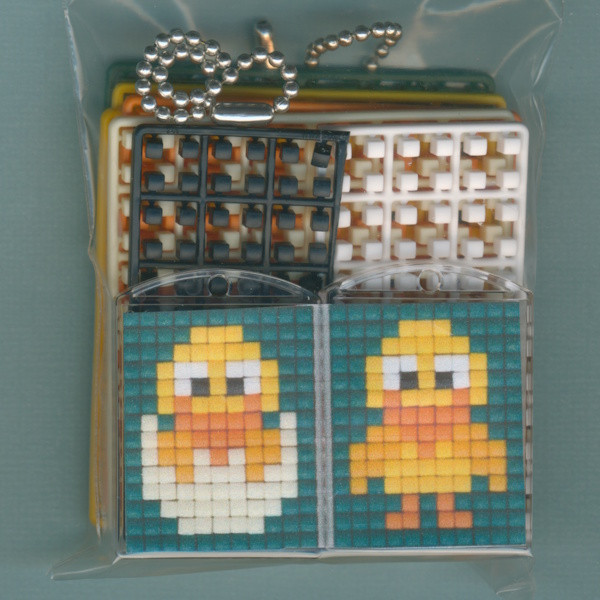 77735 Pixelhobby Medaillon Set Küken