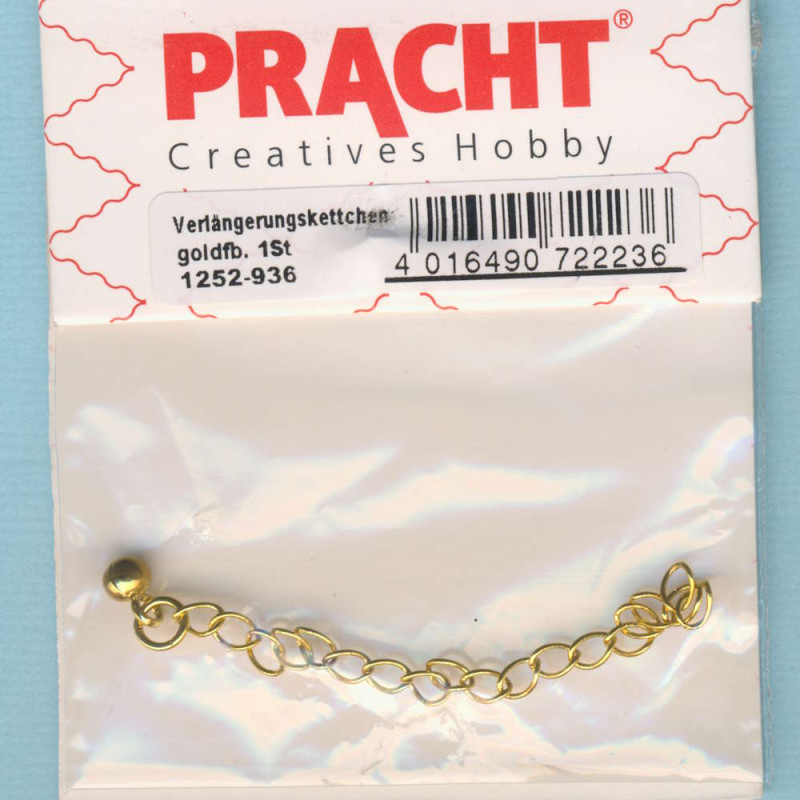 1252-936 Verlängerungskettchen 70mm goldfarben