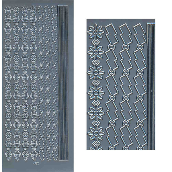 cl2006s Sticker Linien 7 silber