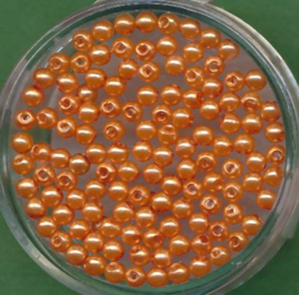 070303074 Wachsperle 3mm orange 120 Stück