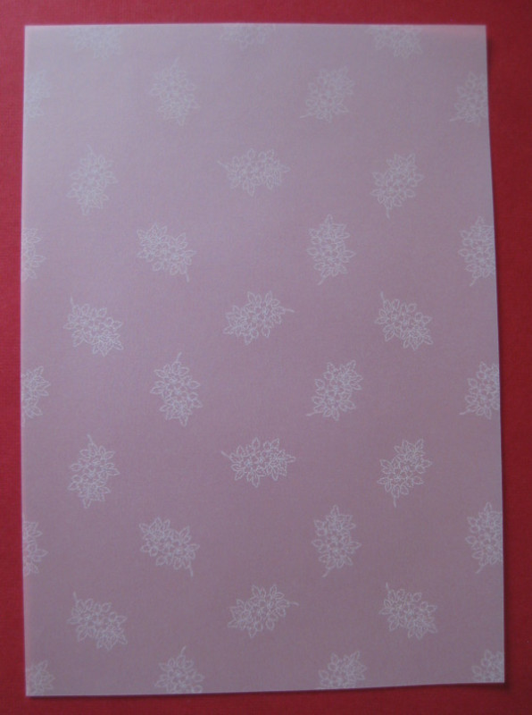 80185000 Rayher Transparentpapier A4 Blumenornament
