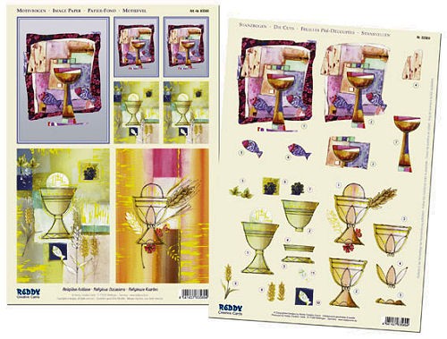 83569 3D-Stanzbogenset Religiöse Motive modern
