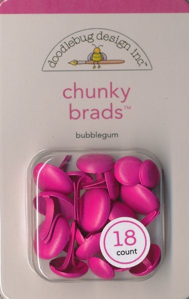Doodlebug - Chunky Brads - bubblegum