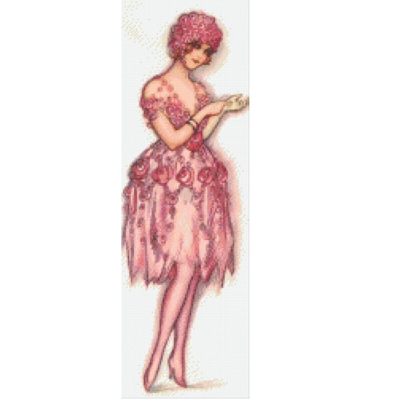 810002 Pixelhobby Klassik Set Frau in rosa