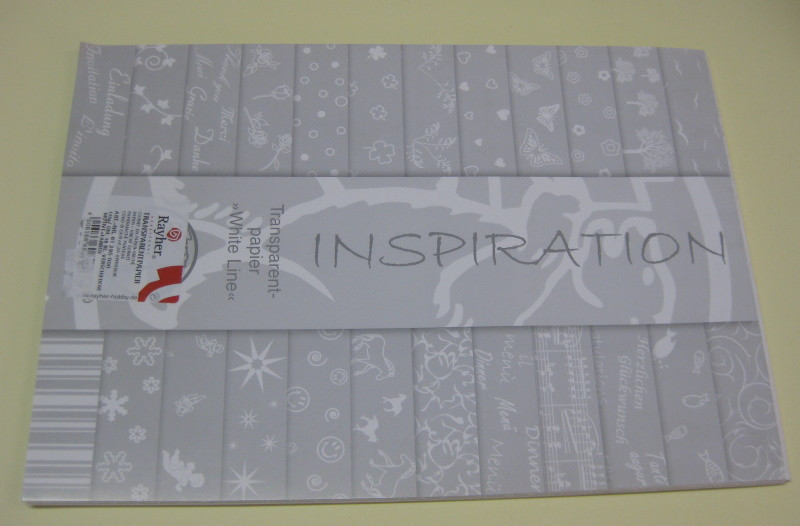 81295000 Rayher Transparentpapier Block White Line