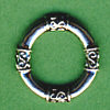 1174650741 Metallperle Band versilbert 24mm