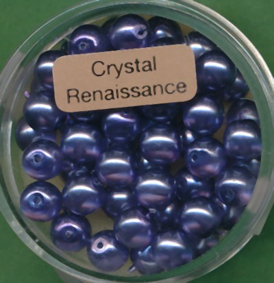 078006884 Crystal Renaissance Perlen 6mm violett 40 Stück