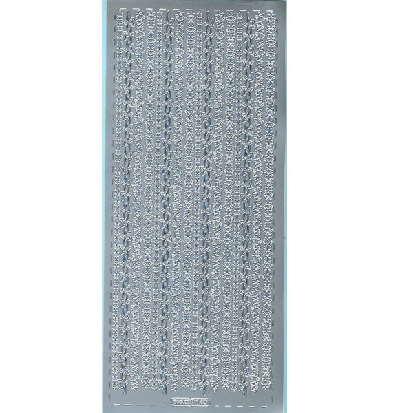pu140s Sticker Sternenborten 2 silber