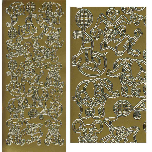 2016g Sticker Tiere 1 gold
