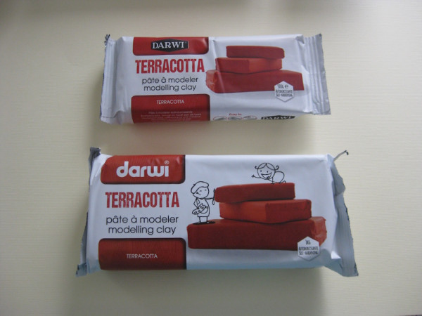 Darwi Lufttrocknende Modelliermasse terracotta