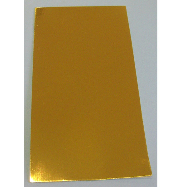 7002021 Kerzen Wachsplatte gold metallic 200x100mm