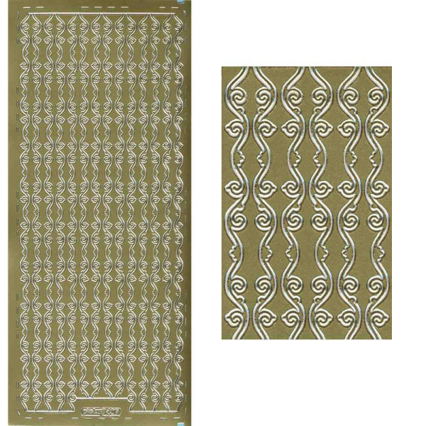 pu407g Sticker Linien 3 gold