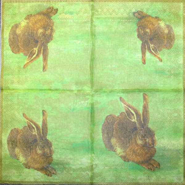 39570_Serviette-Dürer-Hase-gelb