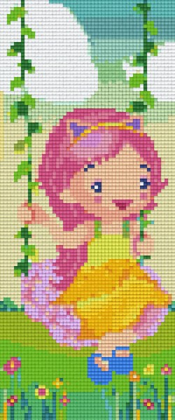 803023 Pixelhobby Klassik Set Mädchen auf Schaukel
