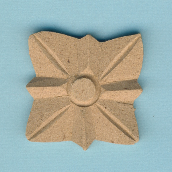 066420001 Holz Dekor Blumenornament 3,5cm