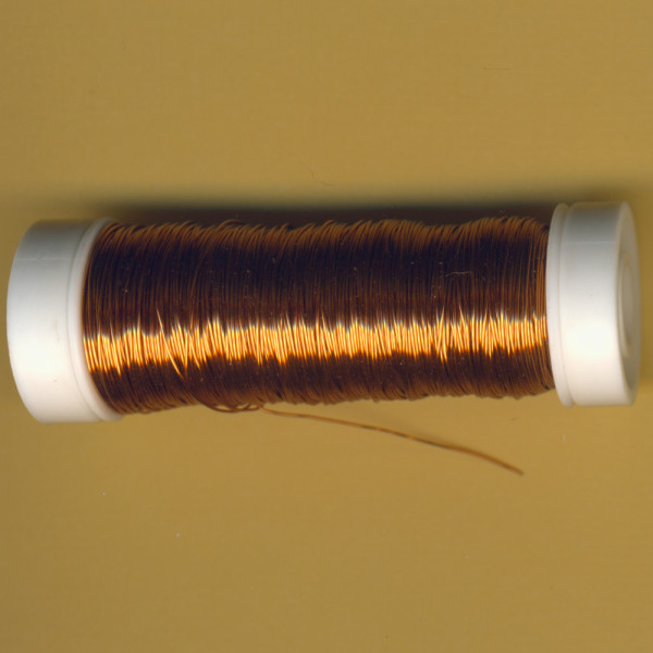 1225-30151 Schmuck Häkeldraht 0,3mm kupfer metallic 50m