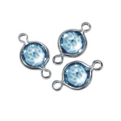 14295825 Swarovski Accessoires rund 11mm aquamarin 9 Stück