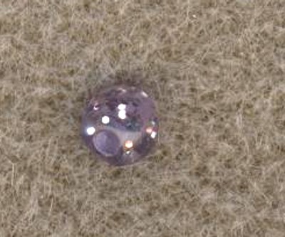 Glasperle 6mm lila glitter